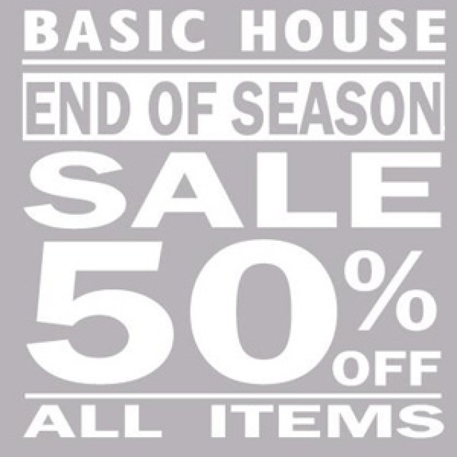 โปรโมชั่น Basic House End of Season Sale เสื้อผ้าแฟชั่น Basic House ลด 50% All Items (มค.56)