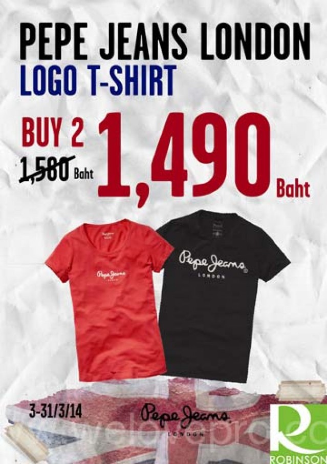 โปรโมชั่น Pepe Jeans London Logo T-shirt ราคาพิเศษ (มี.ค.57)